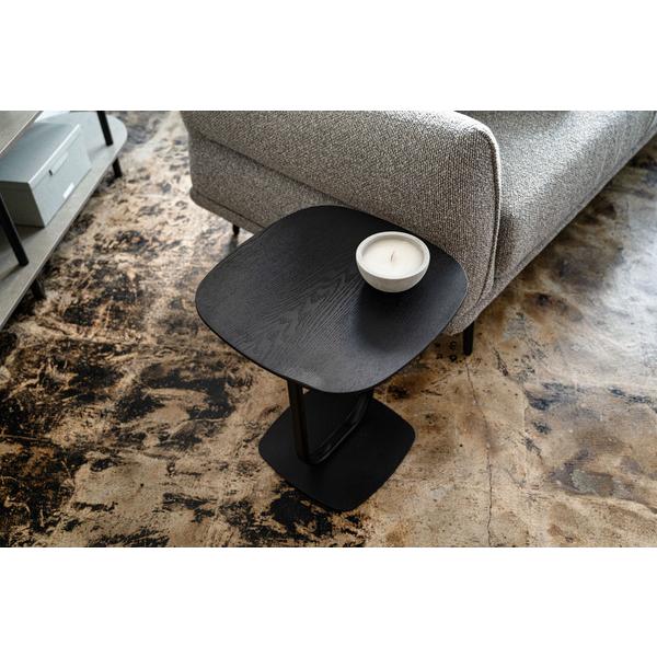 サイドテーブル TEC-84 テーブル 机 ナイトテーブル スリム おしゃれ モダン ベッドサイドテーブル ブラックスチール スチール ディスプレイ シンプル 高級感 | 東谷 | 06