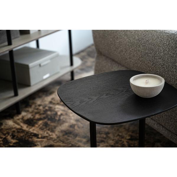 サイドテーブル TEC-84 テーブル 机 ナイトテーブル スリム おしゃれ モダン ベッドサイドテーブル ブラックスチール スチール ディスプレイ シンプル 高級感 | 東谷 | 07