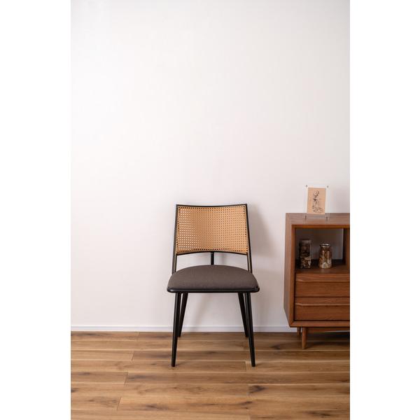 チェア TOE-126BE TOE-126DGY ダイニングチェア おしゃれ 椅子 イス いす チェアー ナチュラル シンプル ラタン調 ファブリック 布地 スチール | 東谷 | 15