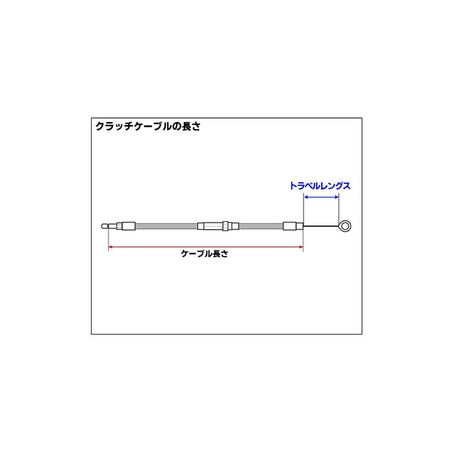 ソフテイル ダイナ ツーリング V-ROD 74in クラッチケーブル ステンメッシュ 5速 BT用 |  | 03