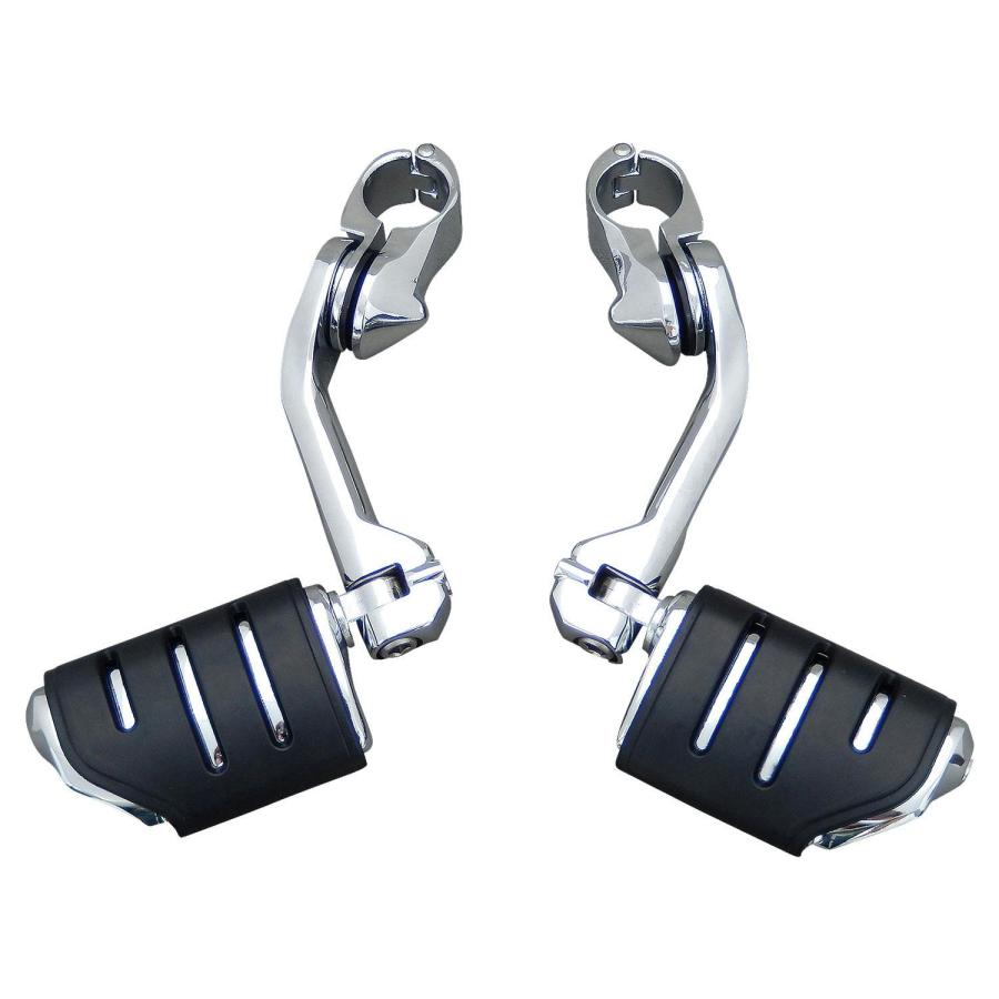 アジャスタブル ツアーテックハイウェイマウント クローム 長 バイク