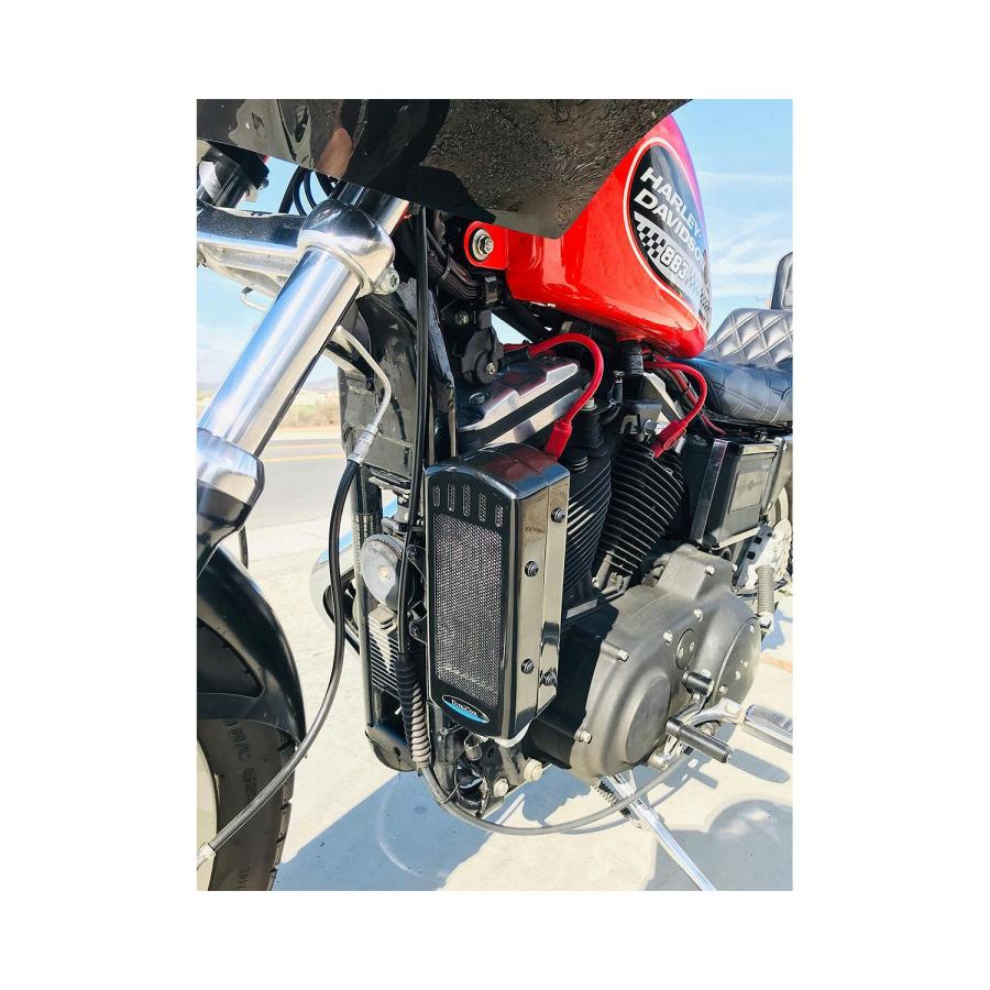 サイドマウント オイルクーラーシステム 86-03 スポーツスター クローム_2
