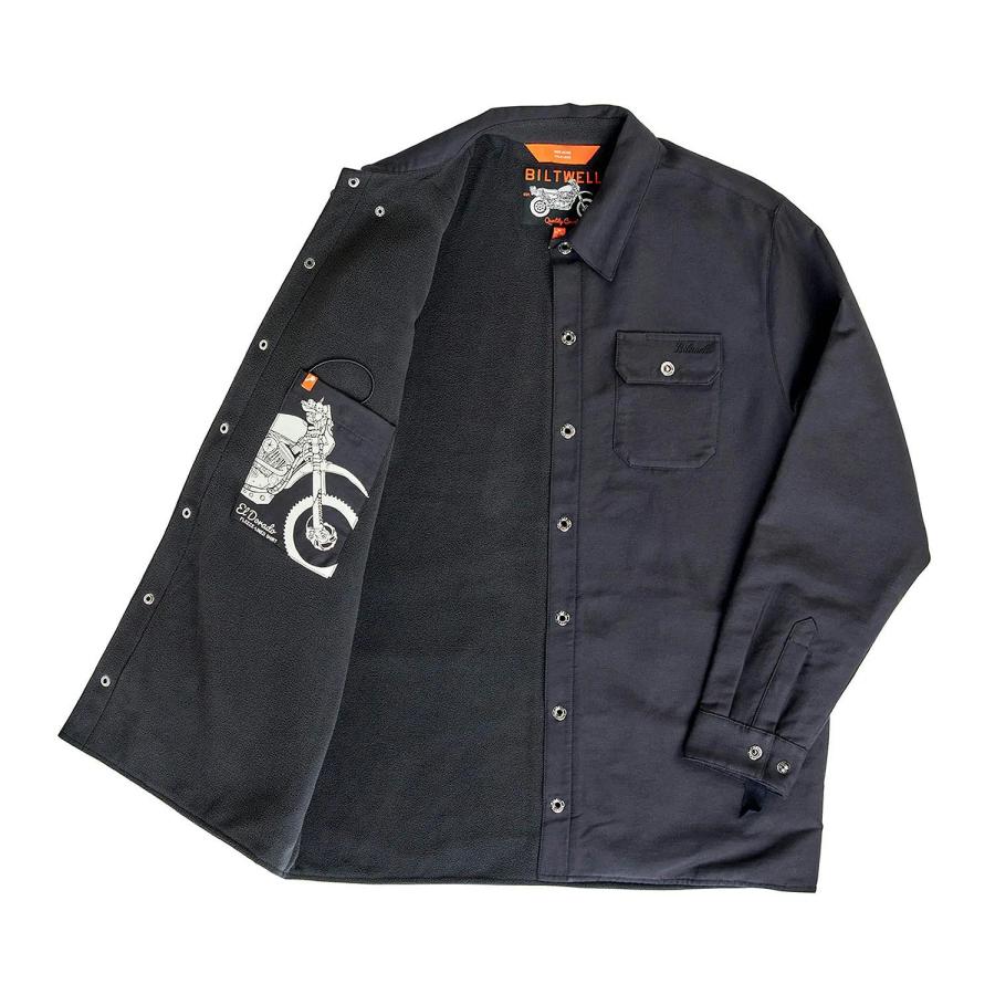Biltwell EL DORADO シャツジャケット ブラック Lの画像