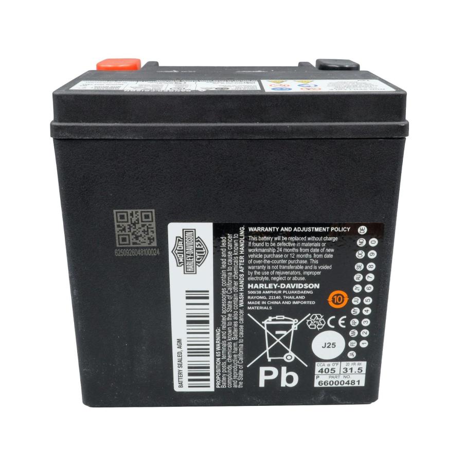 HD純正 AGMバッテリー 31.5Ah 66000481 : MOTO-RING - 通販 - Yahoo