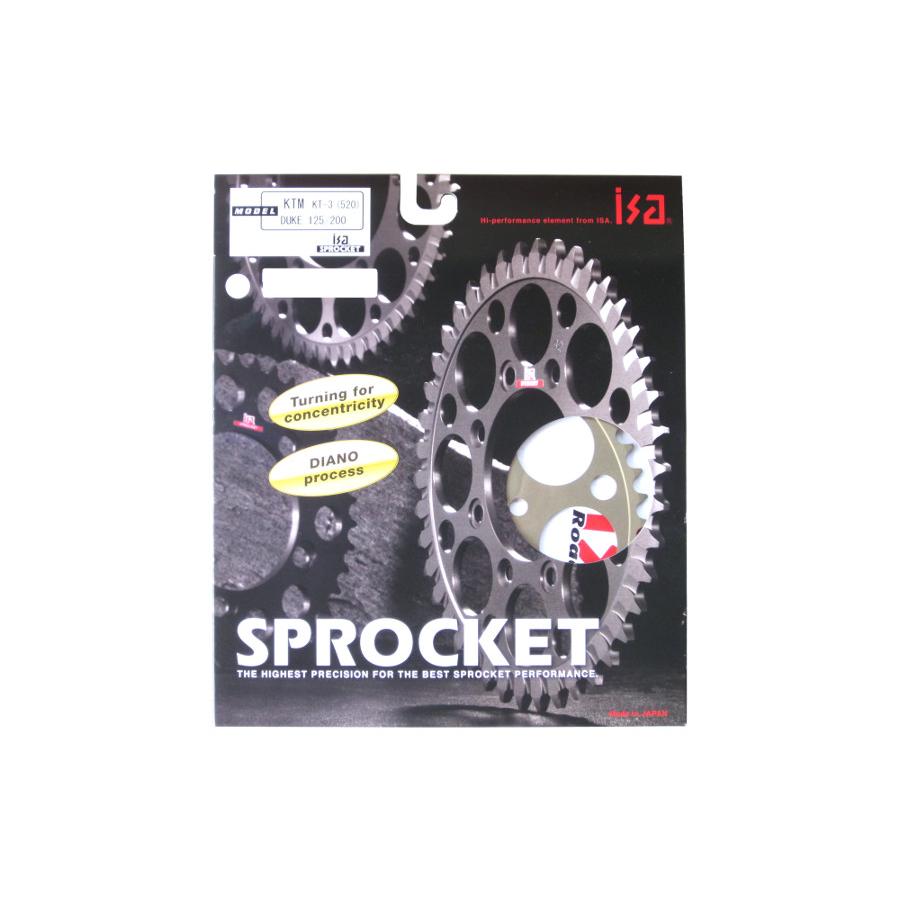 ISA リアスプロケット 43T KTM 125/200/390Duke 14- : MOTO-RING