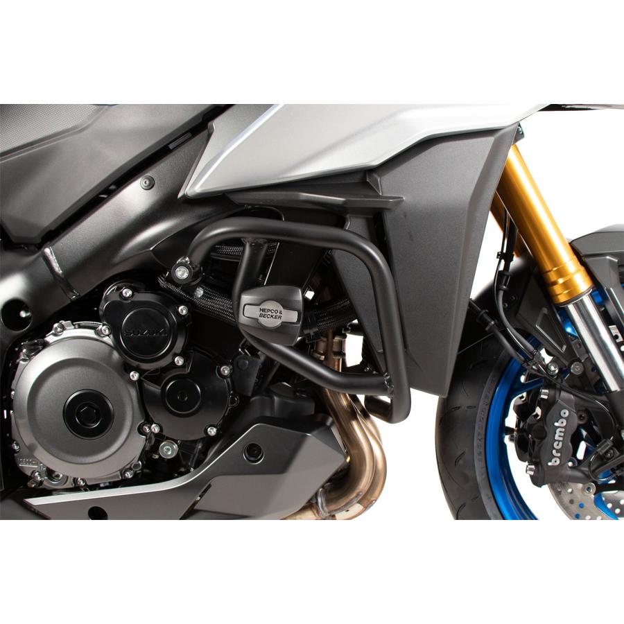 ヘプコアンドベッカー クラッシュパッド ブラック 同社製エンジンガード用 GSX-S1000GX 24-25