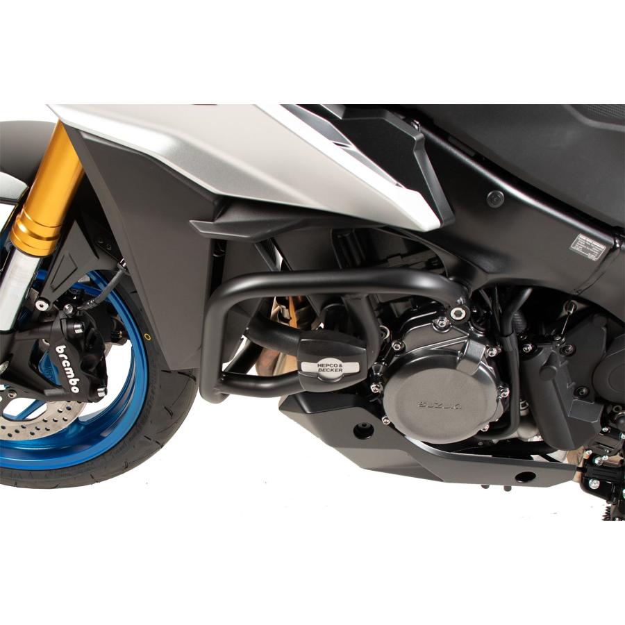 ヘプコアンドベッカー クラッシュパッド ブラック 同社製エンジンガード用 GSX-S1000GX 24-25