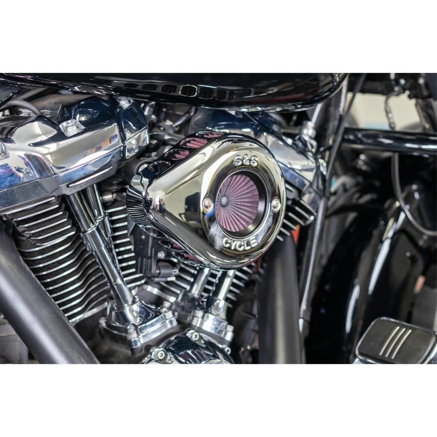 エスアンドエスサイクル AirStinger エアスティンガーステルス エアクリーナーキット クローム ミルウォーキーエイト 17-23