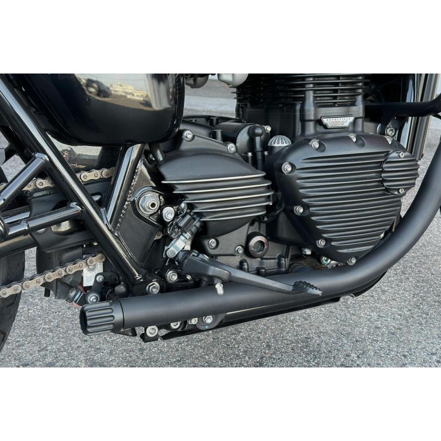 モートーン エキゾーストエンド JUPITER-2 ブラック Bonneville T100/T120 (16-24)_3