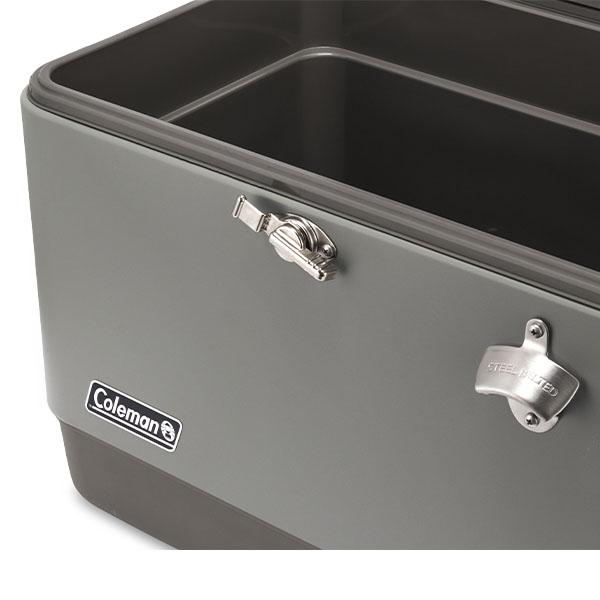 Coleman - 金額交渉可　コールマン　54QT ステンレスクーラーボックス　　【野外1度使用】 コールマン Coleman クーラーボックス 54QT ステンレス スチール