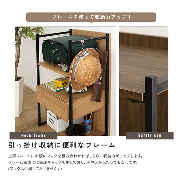 ヴィンテージ調 / さわやかな 調節可能引き出し付きランドセルワゴン