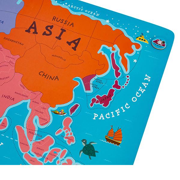 Janod ジャノー マグネット ワールドマップパズル 92ピース 木製玩具 世界地図 英語教材 知育玩具 J Magnet Puzzle ワールドマップ パズル 食品検査済み Jad 0000 000 Peeweebaby 通販 Yahoo ショッピング