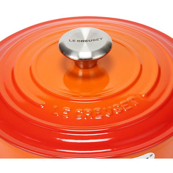 ル・クルーゼ　ココット・ロンド　両手鍋 24cm 赤　USED Le Creuset 【並行輸入品】 ル・クルーゼ ルクルーゼ 両手鍋