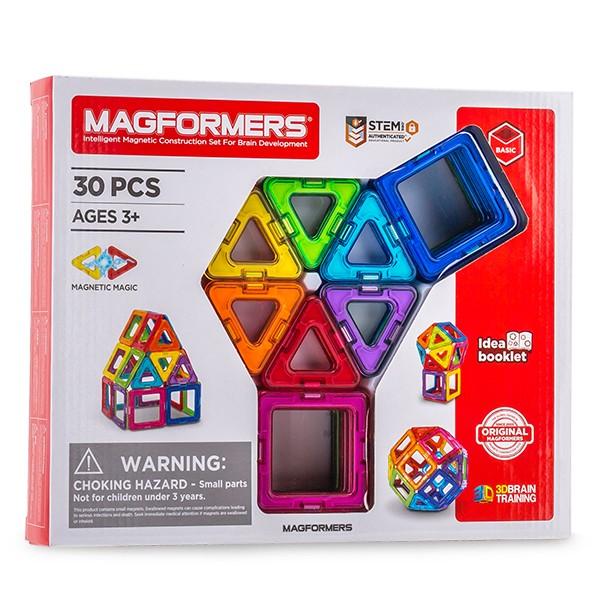 マグフォーマー Magformers おもちゃ 30ピース 知育玩具 磁石 マグネット ブロック パズル スタンダードセット 3才 玩具 子供 男の子 女の子 人気  プレゼント｜peeweebaby-gulliver｜07