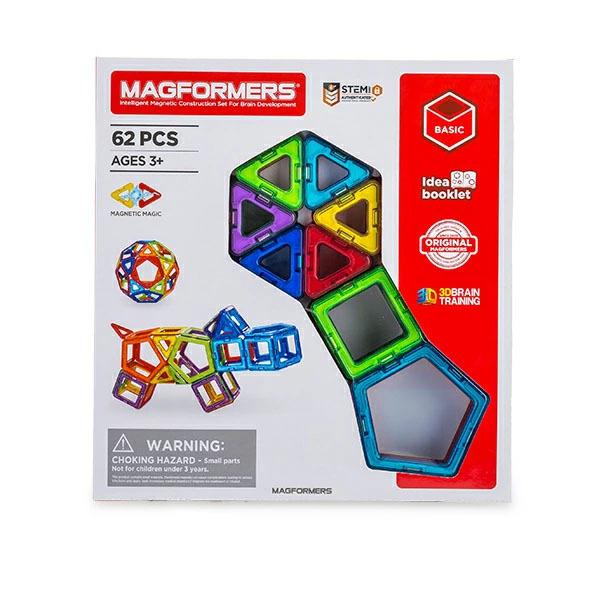 マグフォーマー Magformers おもちゃ 62ピース 知育玩具 磁石 マグネット ブロック パズル スタンダードセット 3才 玩具 子供 男の子  女の子 人気 プレゼント :MGF-92:PeeWeeBaby 通販 