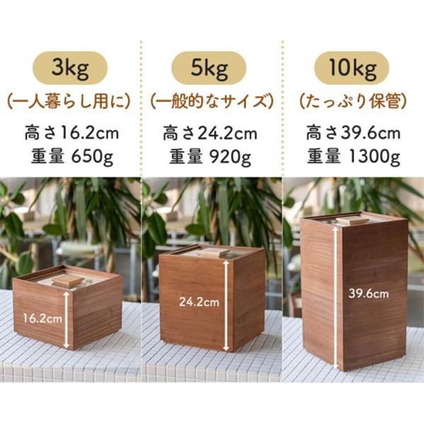 増田桐箱店 米びつ 5kg 桐の米びつ 日本製 米櫃 お米 玄米 雑穀米 国内