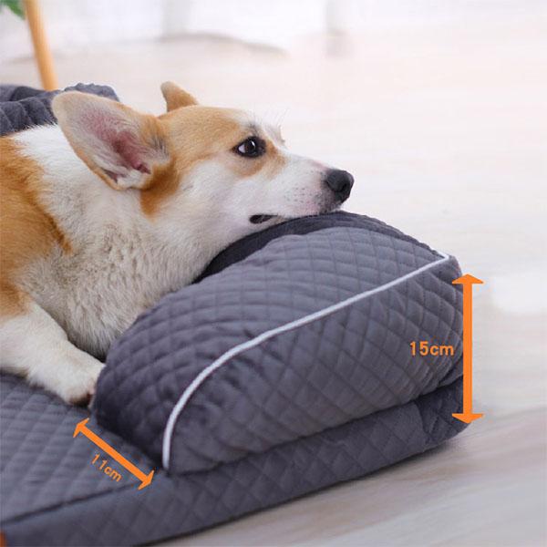 カウチ型ペットベッド ペット 小型犬 中型犬 ペット用品 ふわふわ L ペットベッド PetBed DutchSponge｜peeweebaby-gulliver｜06