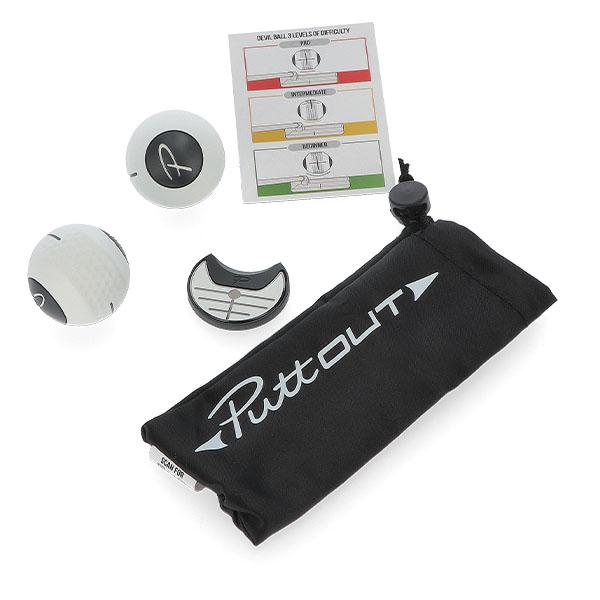putt out プレッシャーパットトレーナー デビルボール デビルボール【革新的なパター練習器具!!パターのフェースを改善