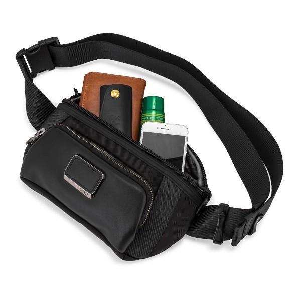 未使用級 TUMI Alpha Bravo キャンベル レザー ボディバッグ 黒 TUMI（トゥミ） 7日間限定ポイントUP 【並行輸入品】 ボディバッグ