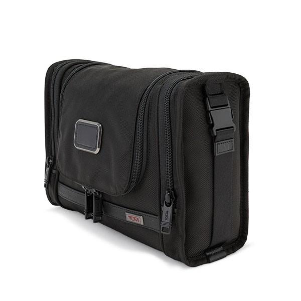 7日間限定ポイントUP 【並行輸入品】 トゥミ TUMI ポーチ ALPHA 3 ハンギング トラベル キット アルファ 3 ブラック Black 小物 収納 出張 バレンタインの画像