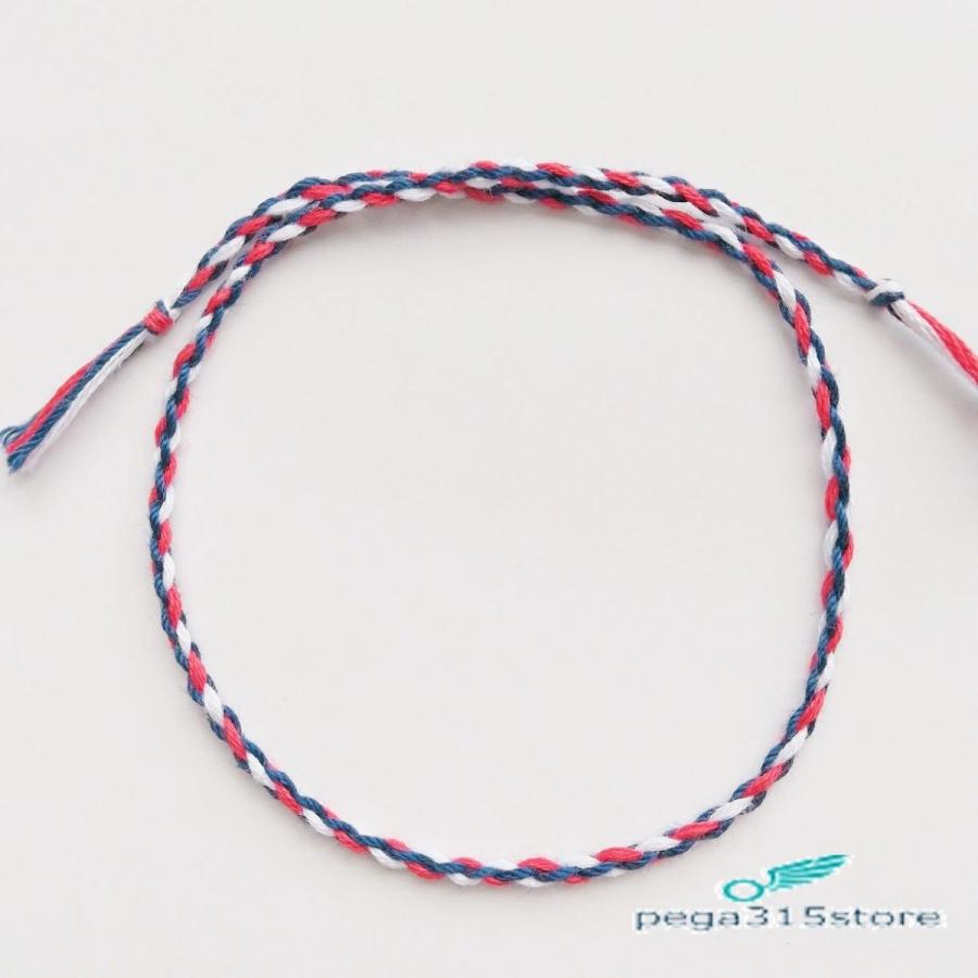 アンクレット ミサンガ 2本セット サムライブルー 日本 メンズ