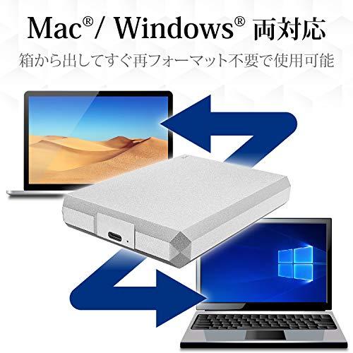 LaCie ラシー ポータブルHDD ハードディスク 5TB Mobile Drive USB-C (USB3.1 Gen2) Mac/iPad/Windows対応 外付けHDD STHG5000400｜pegasusshop｜05