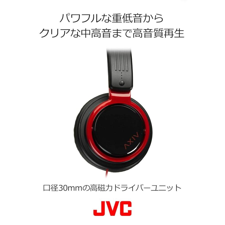 JVC HA-S200-BP 密閉型ヘッドホン 折りたたみ式 DJユースモデル