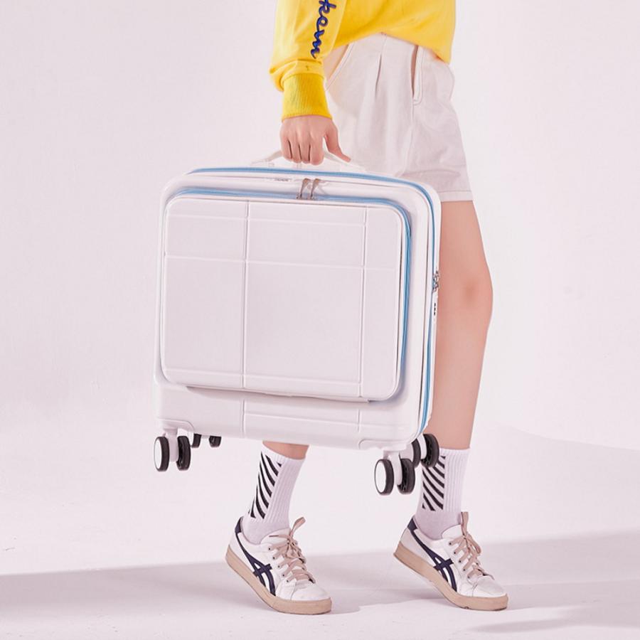 スーツケース フロントオープン 機内持ち込み 18インチ ＋ 14