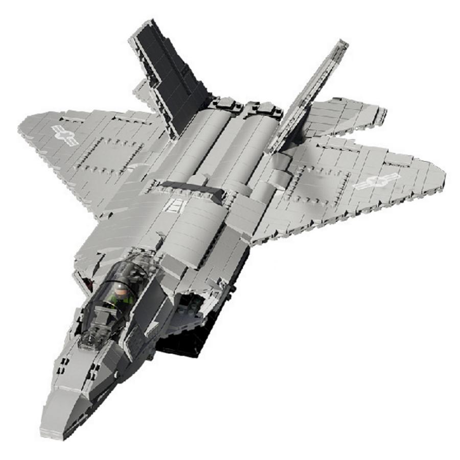 国内発送 レゴ互換 ブロック F−22 戦闘機 1729ピース juhang社製