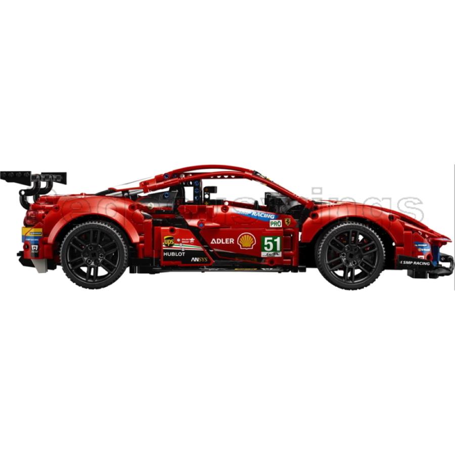 国内発送　レゴ互換　ブロック　テクニック　フェラーリ　488　GTE AF コルセア　42125　king社製　外箱あり　国内在庫　翌日発送　欠品保証_3