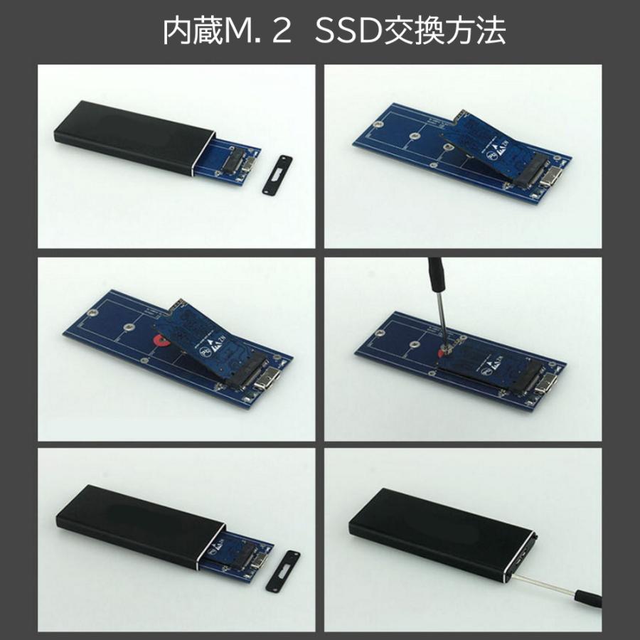 M.2 SSD 64GB USBメモリ 外付けSSD メタルケース入り