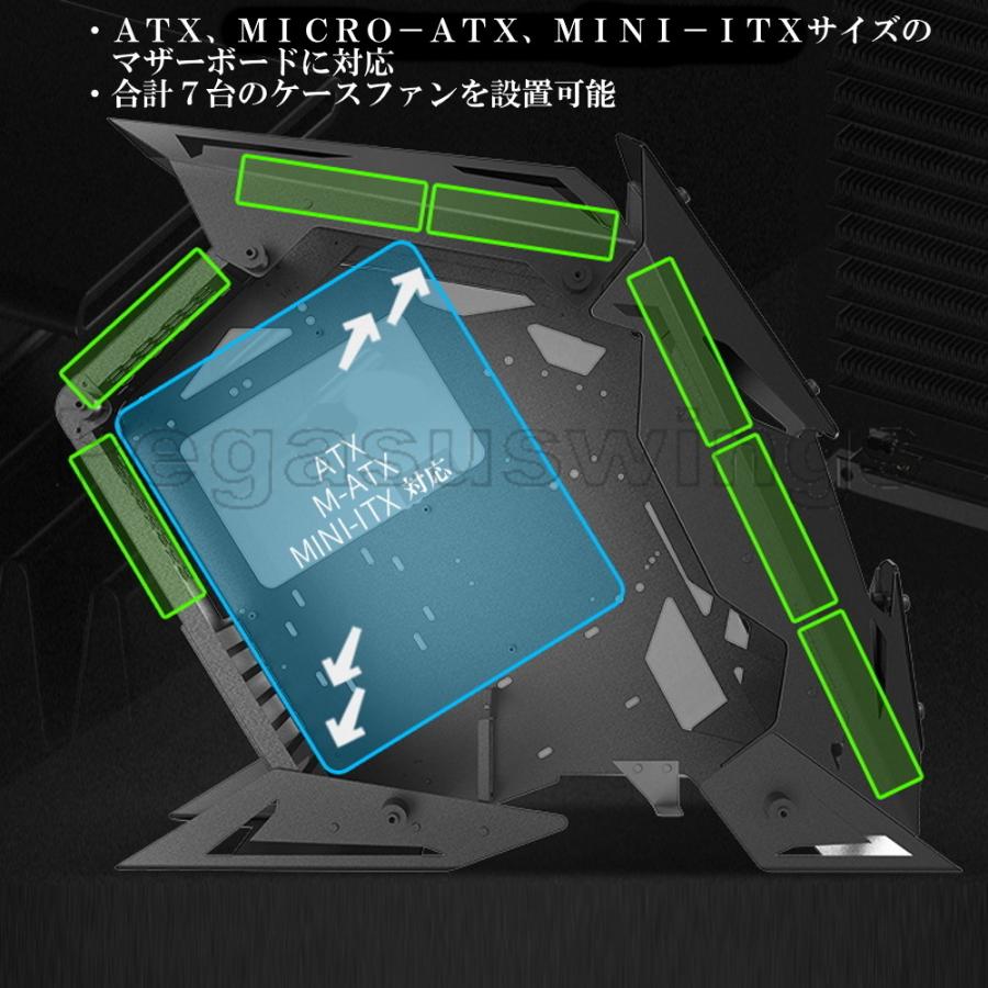 PCケース ゲーミングケース セミオープンケース LEKRS社製 イーグル