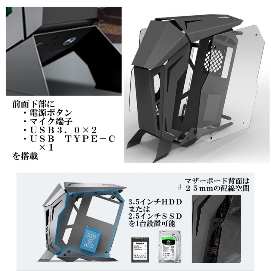 PCケース ゲーミング セミオープンケース LEKRS社製 リザード PCケース ゲーミング セミオープンケース LEKRS社製 リザード