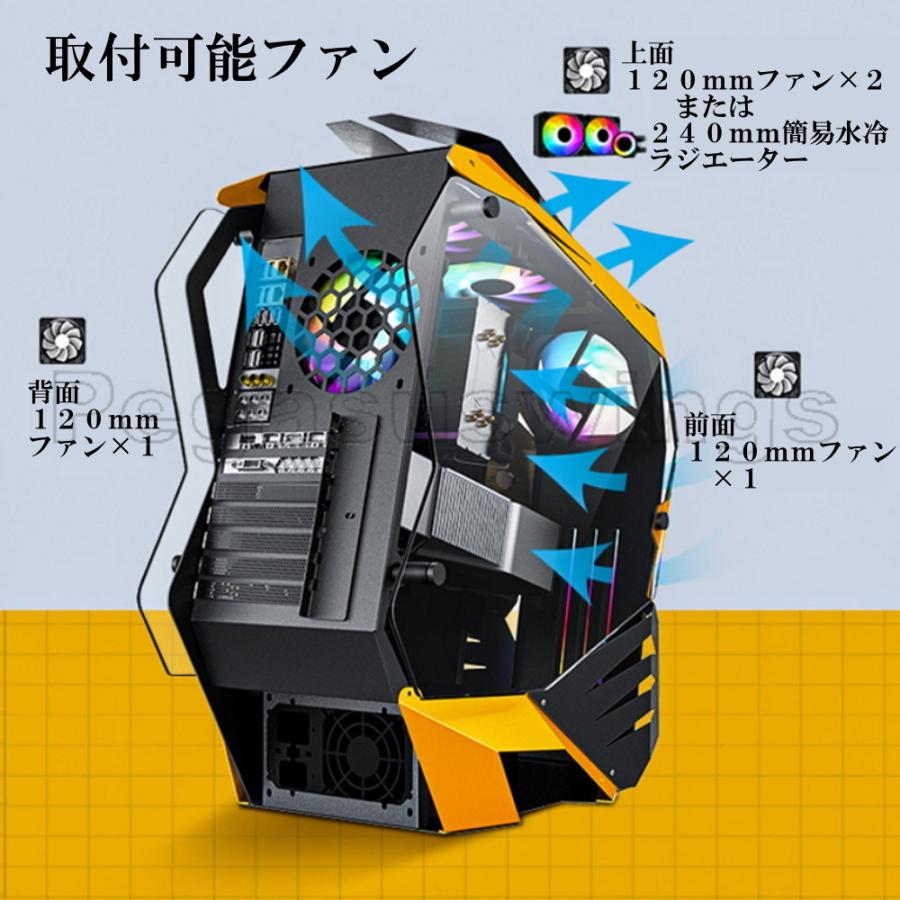 PCケース ゲーミングケース セミオープンケース LEKRS社製 ギガント