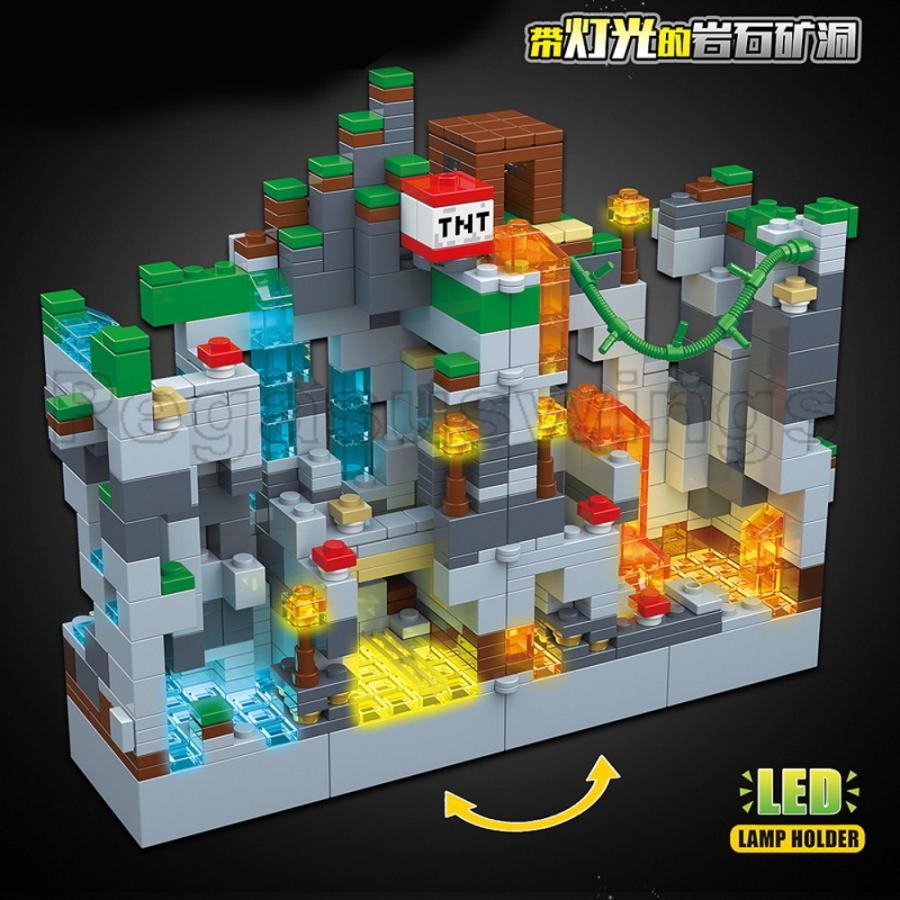 国内発送 レゴ 互換 ブロック マインクラフト 岩石鉱洞 858