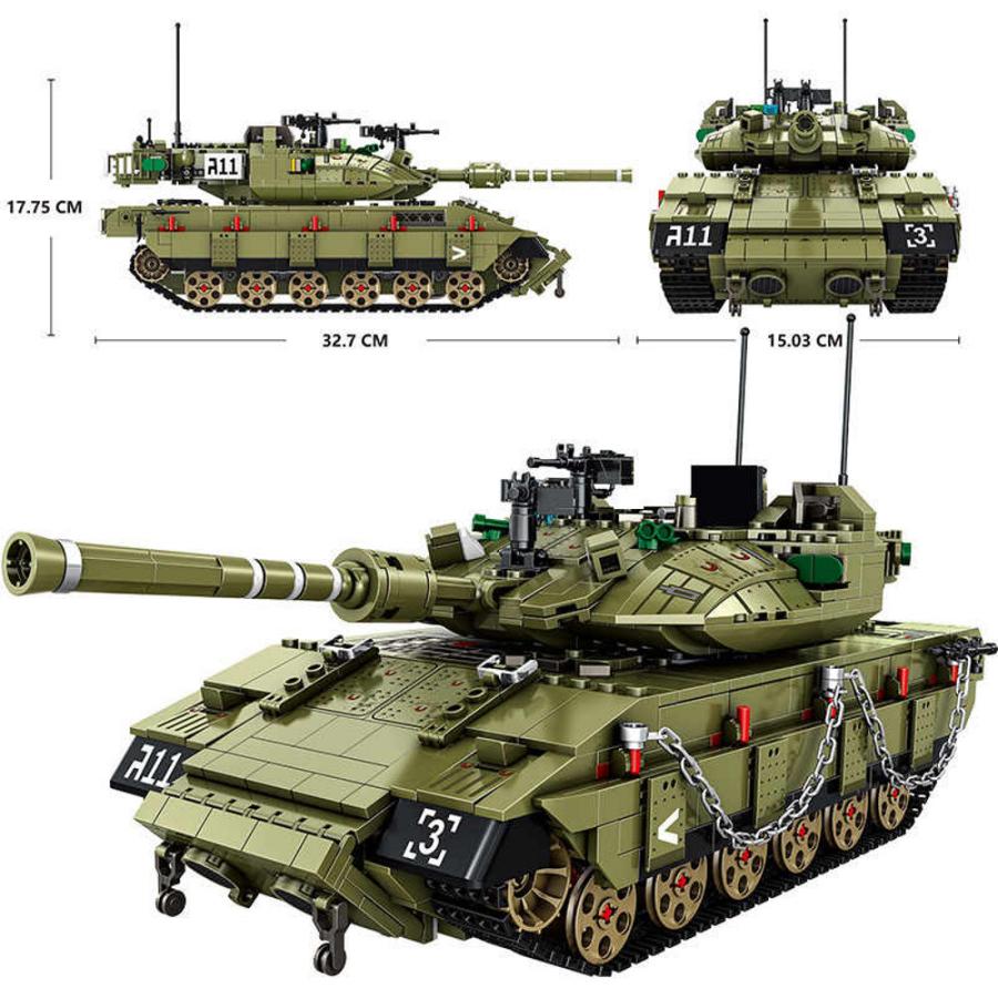 レゴ互換　ブロック　Ｍ６０マガフ　戦車　１７５３ピース 国内発送 レゴ互換 ブロック M60マガフ 戦車 1753ピース