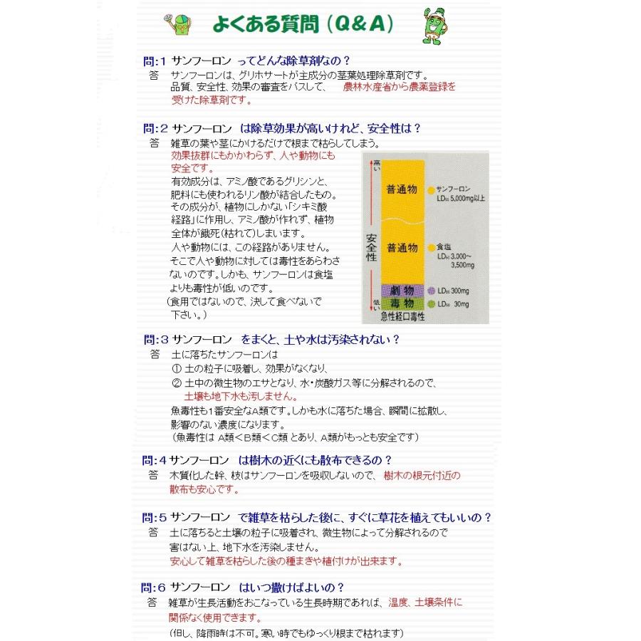 サンフーロン液剤　５Ｌ　大成農材　農耕地登録除草剤｜pegmarket｜05