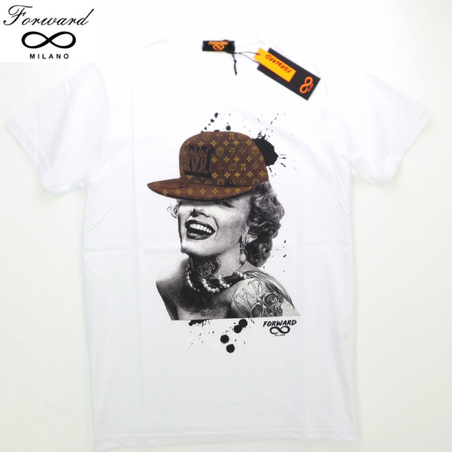 Forward Milano フォワードミラノ 半袖 Tシャツ メンズ Marylin Fashionist ブラウン Tm30 クルーネック プリント カットソー Peiv 1413 Peiv 通販 Yahoo ショッピング