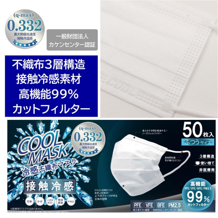 送料無料 接触冷感 不織布マスク 大人用 50枚入り夏用 ひんやりマスク ホワイト クールマスク 夏用マスク 夏マスク 大人用 立体 使い捨て 熱中症 対策 Peiv 1562 Peiv 通販 Yahoo ショッピング