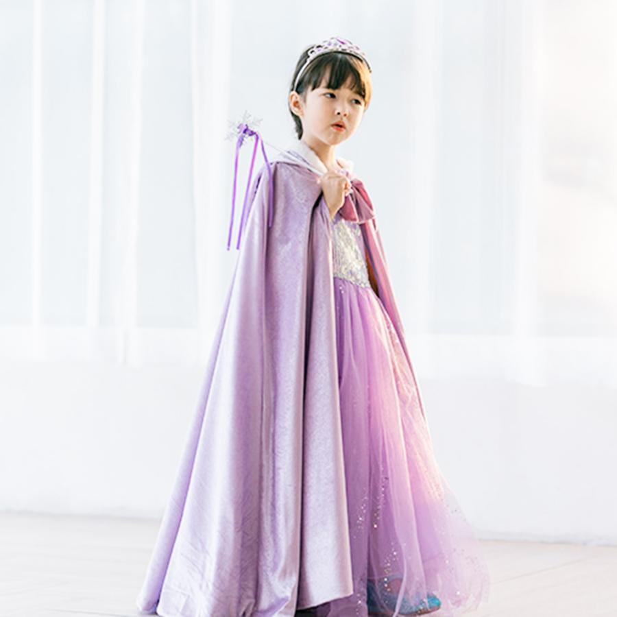 プリンセス マント 女の子 コスプレ 衣装 子供 ハロウィン 魔女 ドレス