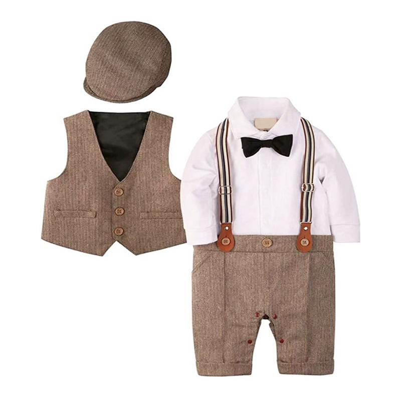 即納 ベビー服 フォーマル ロンパース 男の子 スーツ カバーオール