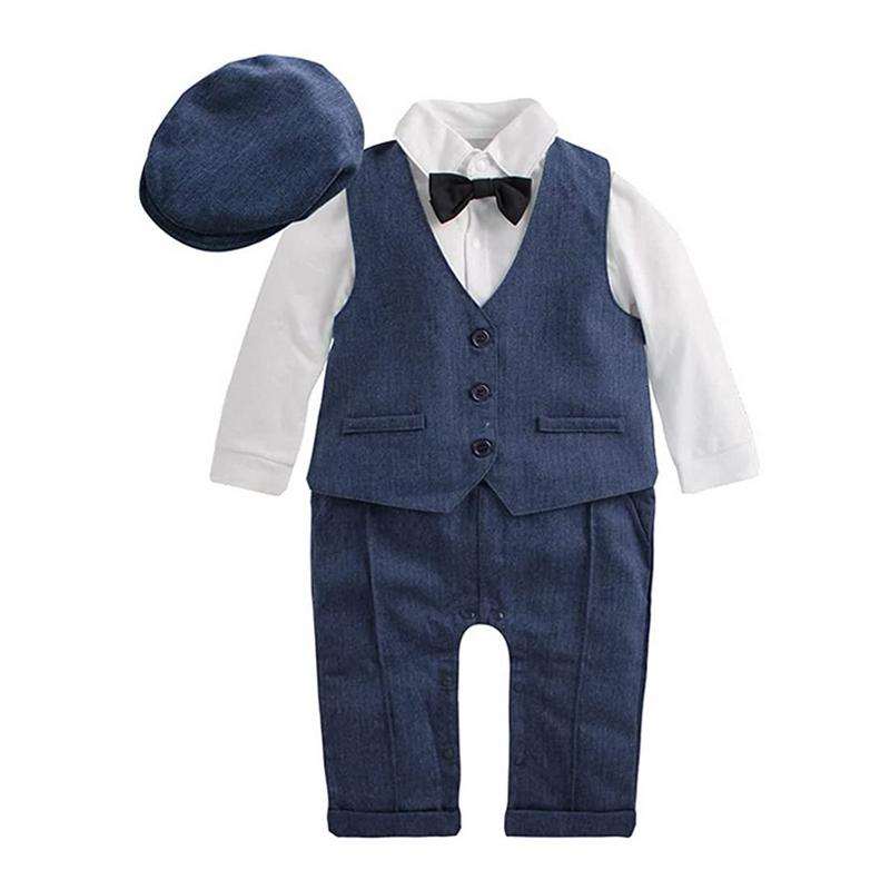 即納 ベビー服 フォーマル ロンパース 男の子 スーツ カバーオール