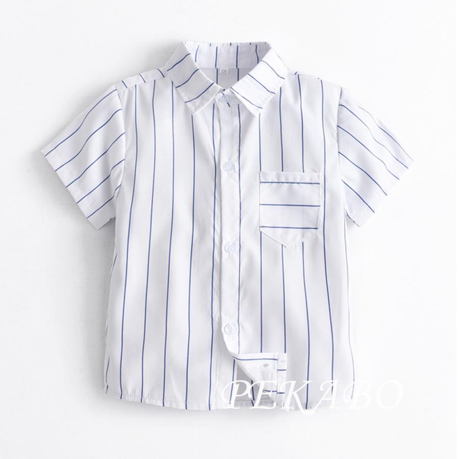 子供 フォーマル スーツ 男の子 半袖シャツ 4点セット ベスト 半ズボン