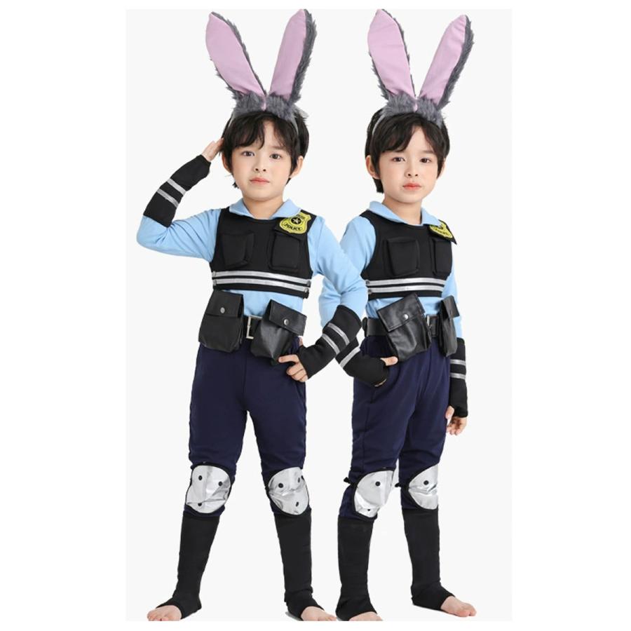 女の子 ウサギ 警察官 ポリス キツネ詐欺師 コスプレ 子供用