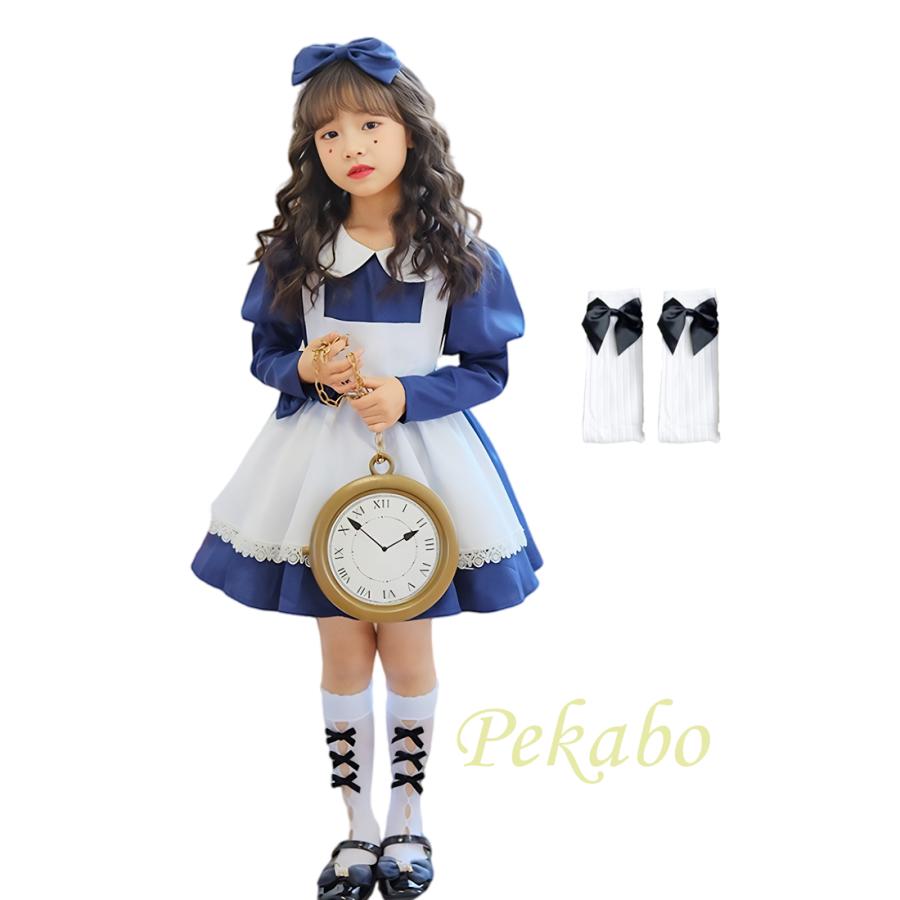 超可愛い❤ハロウィンメイド風ミニワンピース プリンセスコスプレ 女の子 メイド服 子供 ワンピース ハロウィン コスプレ