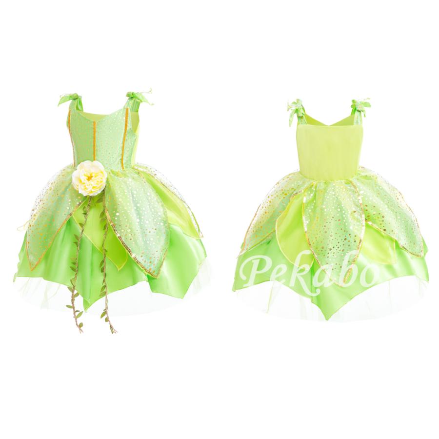 子供 ティンカーベル ドレス 女の子 プリンセス コスチューム 妖精