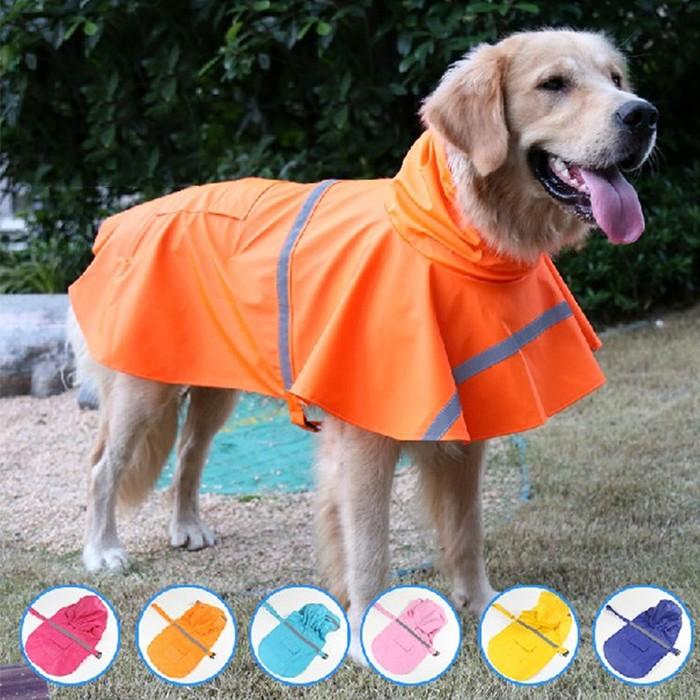 ペット レインコート 犬用 雨具 防水 ポンチョ 小型犬 中型犬 大型犬 梅雨 散歩 雨具 ペットウェア かわいい 雨天対策 ポケット反射テープ付き