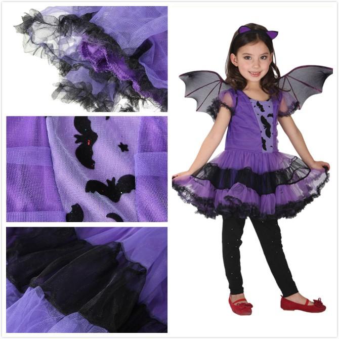 即納 ハロウィン衣装 コスプレ 子供 女の子 ワンピース コウモリ 魔女 ハロウィン 仮装 子供 チュチュ カチューシャ コスチューム 110 1 130 140 150 G 0117 Fashion Baby 通販 Yahoo ショッピング