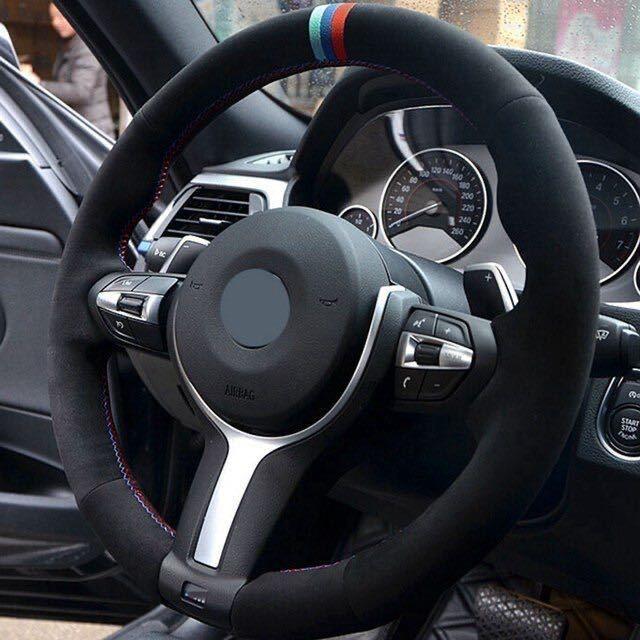 取り付けパーツレビュー Bmw G31にコスパ抜群のmewantレザーステアリングカバーをdiyで装着しました Evening Sky Engine Bmw アルピナ ブログ