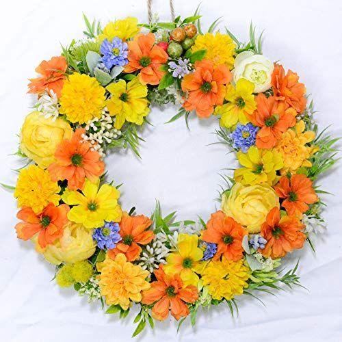 限定製作 Lulu S ルルズ 秋の花籠フラワーリース オレンジのキラメキ フラワーギフト アーティフィシャルフラワー ナチュラルリース サイズ 約 ぺこたま本舗 通販 Yahoo ショッピング 新作モデル Www Maxipiso Com Ar